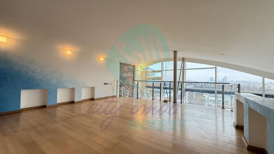 Penthouse cu 2 camere semidecomandat, mobilat în Aviatorilor