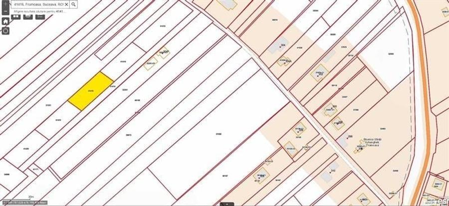 Teren agricol extravilan de 897 mp, în Frumoasa