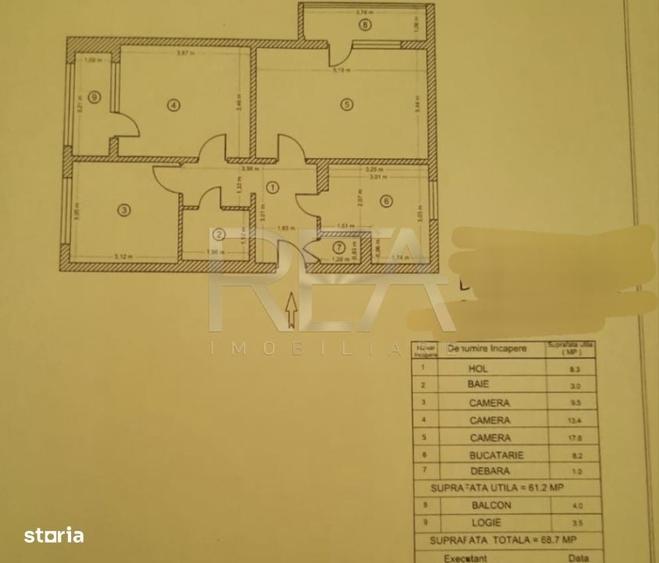 Apartament cu 3 camere decomandat în Drumul Taberei