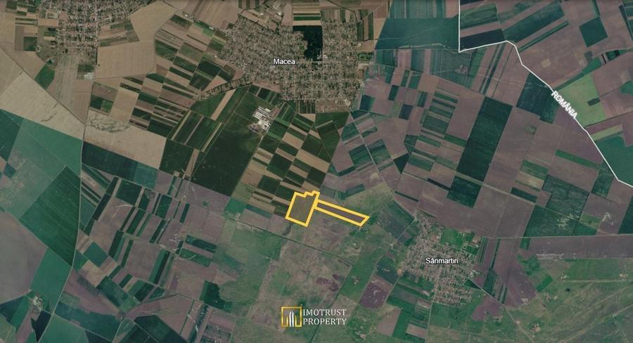 Teren agricol extravilan de 498641 mp, în Macea