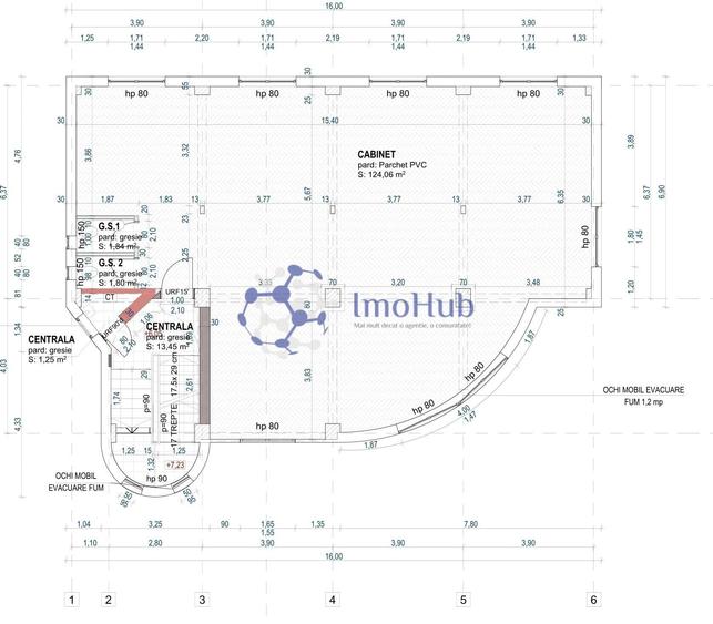 Birou, de 281.10000610352 mp, în Tudor Vladimirescu