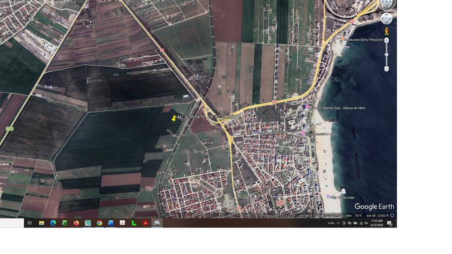 Teren agricol extravilan de 1000 mp, în Agigea