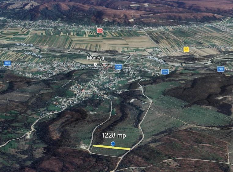 Teren de 1228 mp, în Mănești