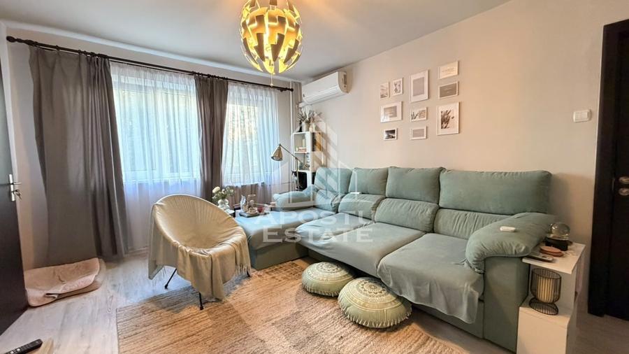 Apartament cu 3 camere semidecomandat, mobilat în Șagului