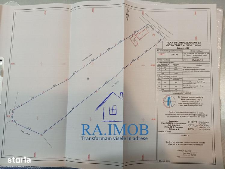 Casă cu 2 camere cu Teren 3960 Mp în Izvoarele