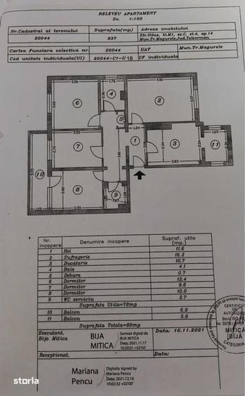 Apartament cu 4 camere în Central