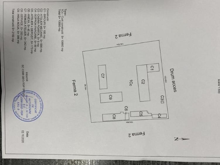 Spațiu industrial, de 10,900 mp, în Central