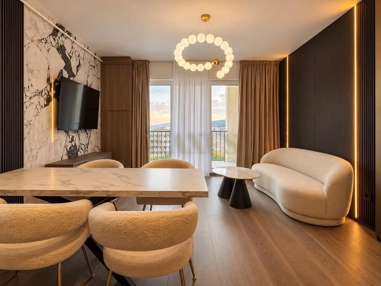 Apartament cu 2 camere semidecomandat, mobilat în Florești