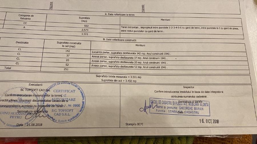 Teren Construcții intravilan de 3500 mp, în Ograda