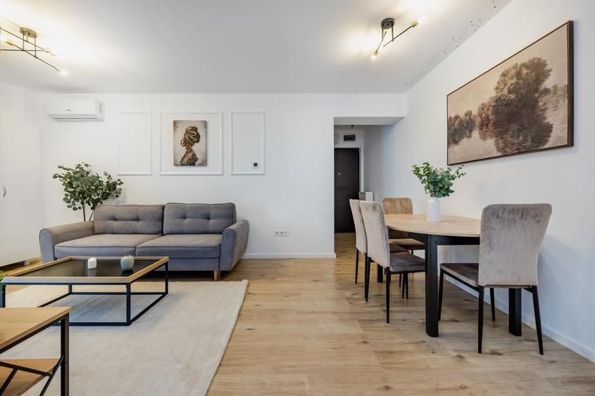 Apartament cu 2 camere semidecomandat, mobilat în Pipera