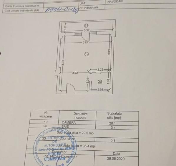 Garsonieră Mamaia Sat mobilată utilată 36 mp etaj 4/5 - 4