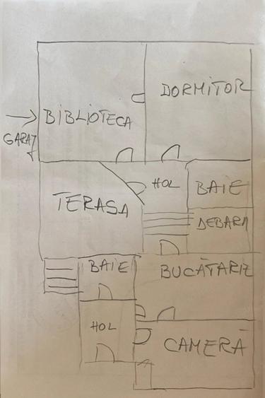 Casă cu 3 camere cu Teren 398 Mp în Lipoveni