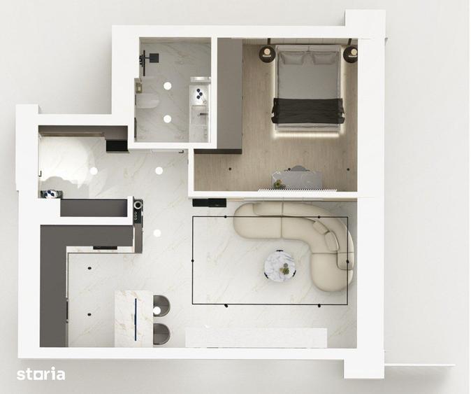 Apartament cu 2 camere în Pipera