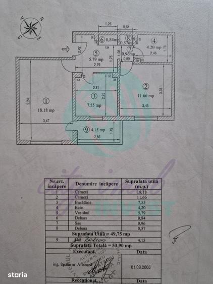 Apartament cu 2 camere decomandat în Dristor