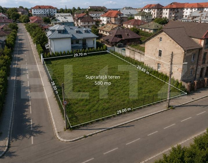 Teren Construcții intravilan de 580 mp, în Central