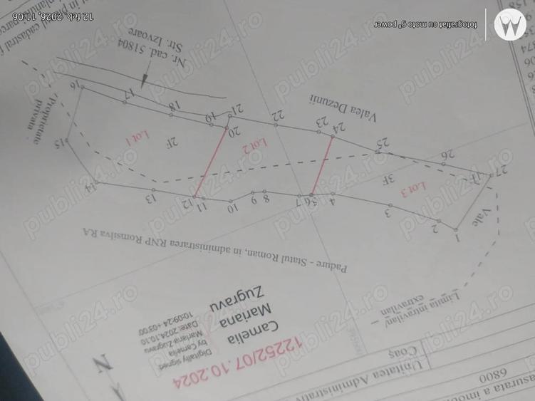 Teren de 1500 mp, în Hideaga