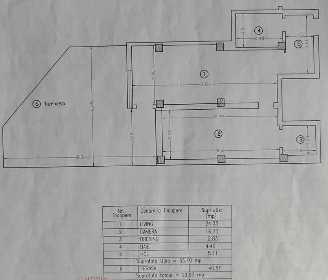 Apartament cu 2 camere decomandat, mobilat în Tătărași