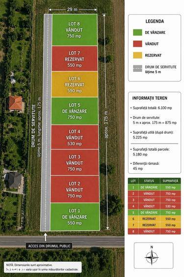Teren de 650 mp, în Iris