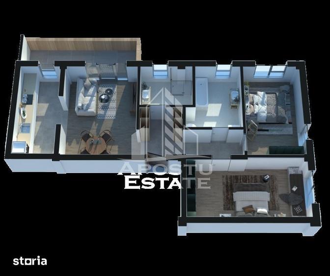 Apartament cu 3 camere, de vanzare,Torontalului,Timisoara - 2