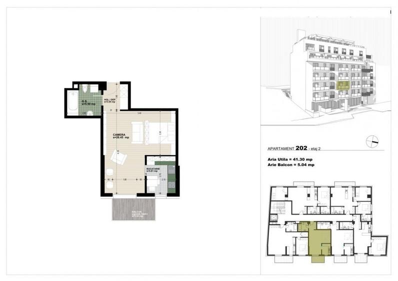 Apartament cu 3 camere în Mărăști