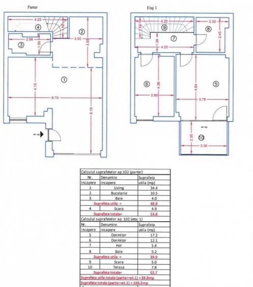 Duplex 4 camere cu gradina// Parc by Herastrau Apartments Tunari - 16