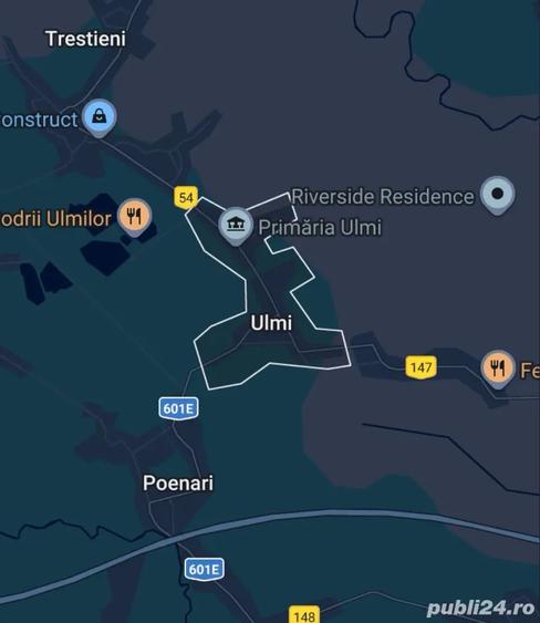 Teren de 5000 mp, în Ulmi