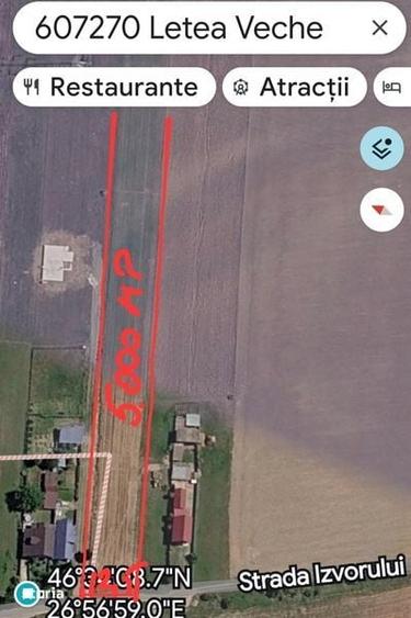Teren de 5000 mp, în Letea Veche