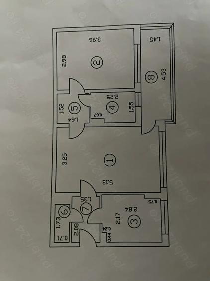 Apartament cu 2 camere semidecomandat în Bucureștii Noi