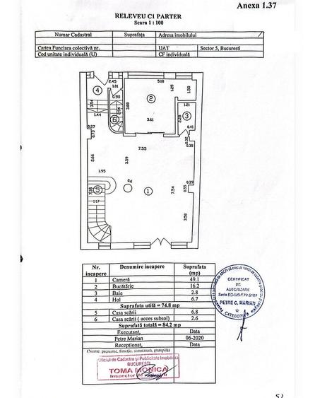 Casă cu 6 camere cu Teren 220 Mp în 13 Septembrie