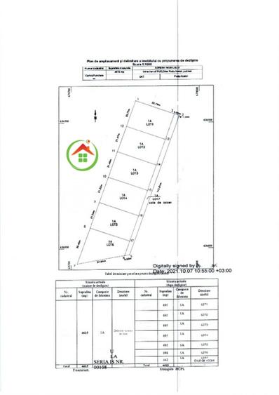 Teren de 770 mp, în Central