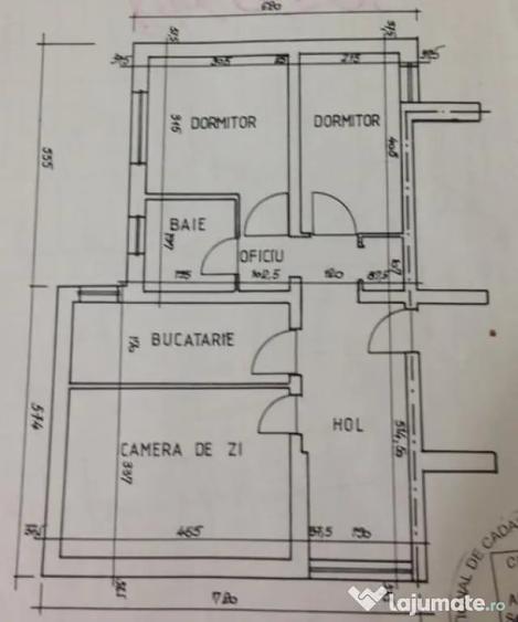 Apartament cu 3 camere semidecomandat în Telecabinei