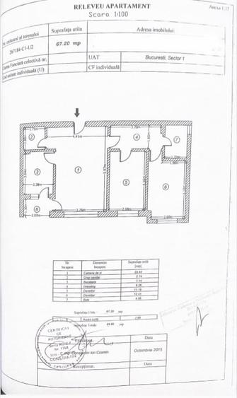Apartament cu 3 camere decomandat, mobilat în Băneasa