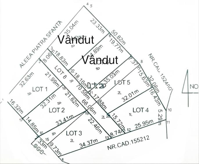 Teren Construcții intravilan de 600 mp, în Bucium