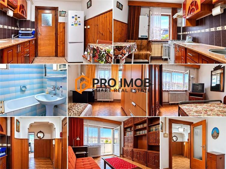 Apartament cu 3 camere decomandat în Micro 12