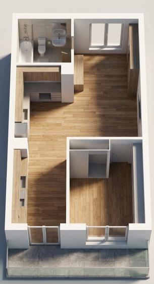 Apartament cu 2 camere în Florești