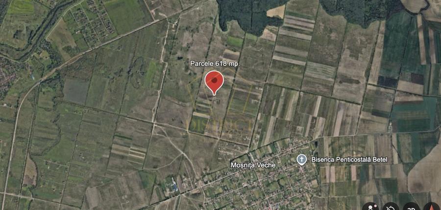 Teren Construcții intravilan de 618 mp, în Moșnița Veche
