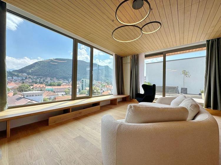 Penthouse de închiriat – Centru Brașov, vedere directă spre Tâmpa - 1