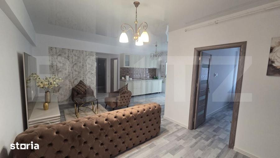 Apartament cu 3 camere semidecomandat în Exterior Nord
