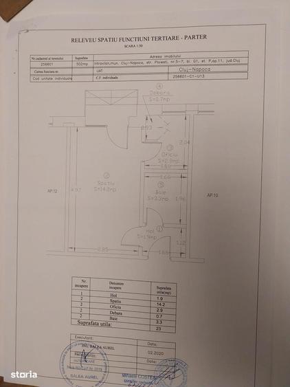 Spațiu comercial, de 23 mp, în Central
