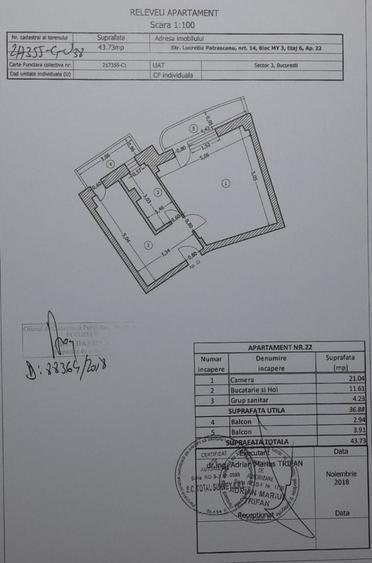Garsonieră decomandată în Costin Georgian
