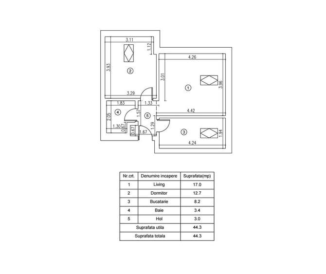Apartament - Mobilat - Utilat - Militari Residence - 4