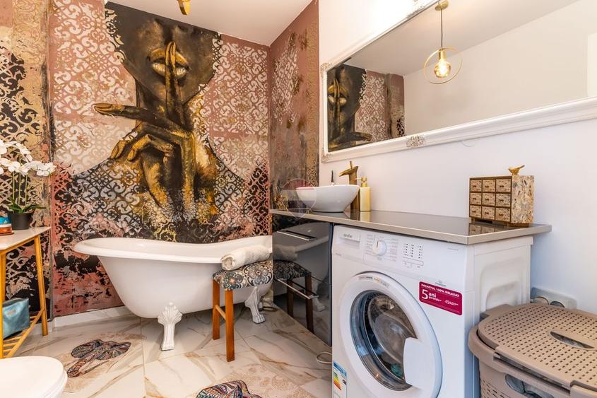 Apartament cu 2 camere semidecomandat, mobilat în Florești