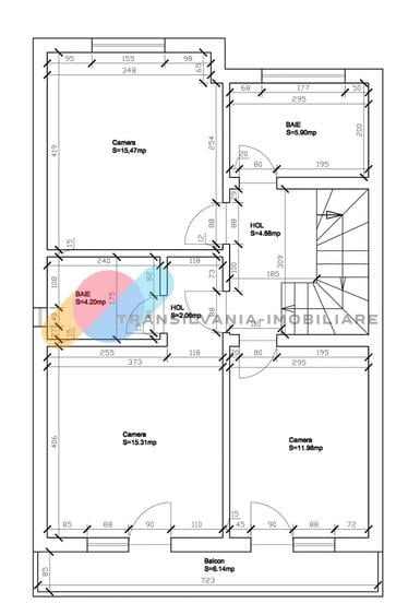 Duplex cu 4 camere cu Canalizare în Dezmir