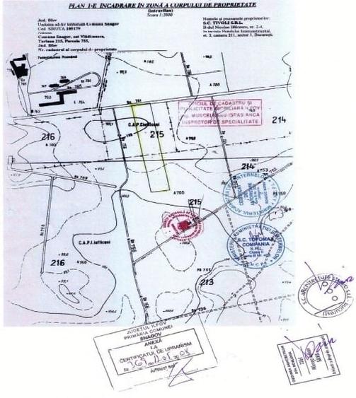 Teren Construcții intravilan de 25021 mp, în Vlădiceasca