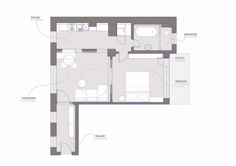 Apartament 2 camere de lux in inima Bucurestiului - Renovat Integral cu designer - 13