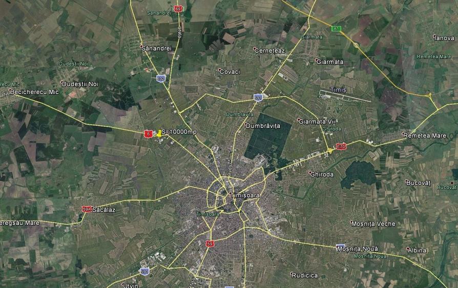 Teren Construcții intravilan de 10000 mp, în Torontalului