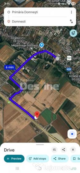 TEREN EXTRAVILAN 7.802 mp DOMNESTI, ILFOV - 2