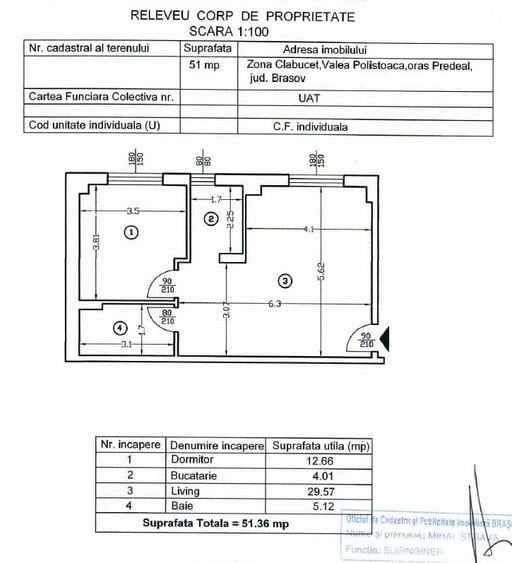 Apartament cu 2 camere semidecomandat, mobilat în Clăbucet