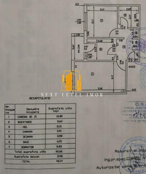 Apartament cu 2 camere decomandat în Trivale