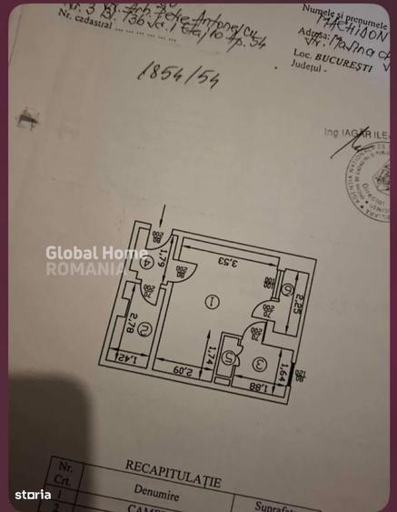 Apartament cu 2 camere, mobilat în Tei